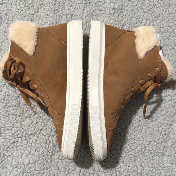 Women's Brown High-Top Sneakers - Picture 4 of 7